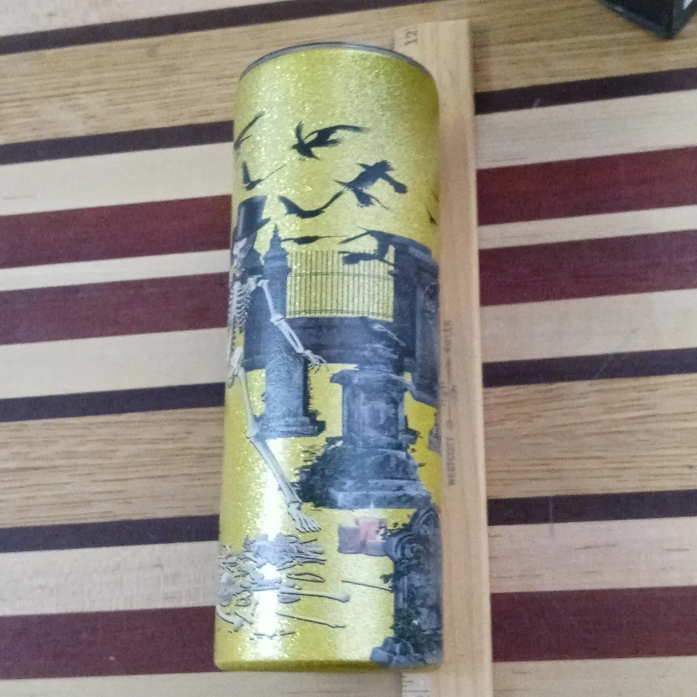 Halloween skeleton 20oz insulated tumbler